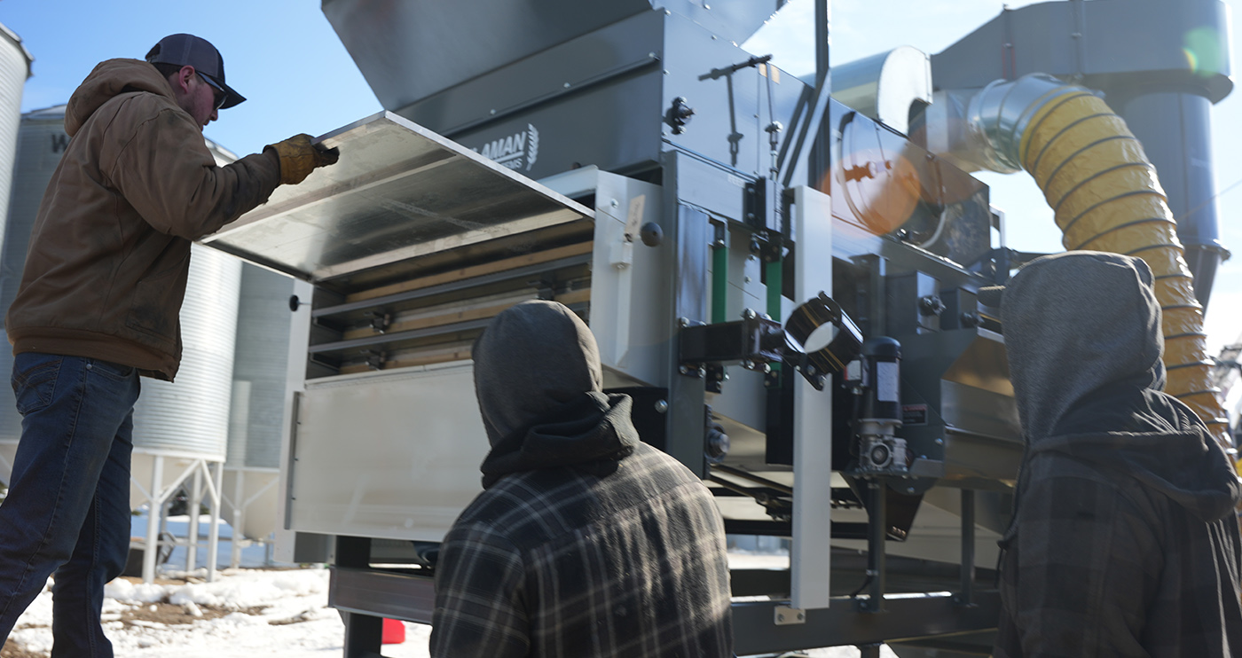 Bench Grain Cleaner Setup